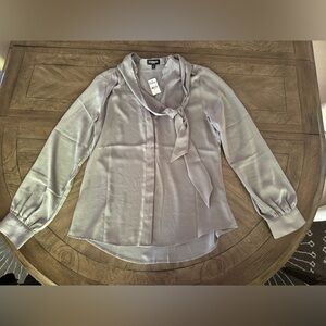 Express Long-sleeve button up dress shirt, Gray, Brand New, Medium